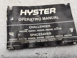 Hyster Operating Manual Challenger/spacesaver H45-65XM S40-65XM. Fixed Price $45.00.