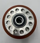 Rader-vogel Load Wheel .97" Bore X 3.5" Height 12 Hole Bearing 63052RS. Fixed Price $38.24.