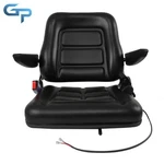 Universal Black Tractor Seat Adjustable Belt Pvc Forklift W/ Switch. Fixed Price $80.00.