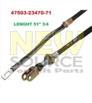 47503-23470-71 Cable Emergency For Toyota 51 "long Left Side. Fixed Price $29.90.