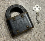 Antique Vintage Yale & Towne Steamer Trunk Padlock Key Brass OH6 Stamford. Fixed Price $30.00.