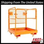 Aerial Job 36"X36" Forklift Safety Cage Work Platform Basket 1200LBS W/wheel. Fixed Price $148.99.