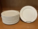 Syracuse China- "cascade" Restaurant Ware- 9-5/8" Dinner Plates, Set Of 12. Fixed Price $120.00.