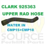 925363 Clark Forklift CMP15+CMP18 Upper Radiator Hose. Fixed Price $14.90.