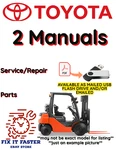 Toyota Forklift 7FGCU45 Service Parts Repair Shop Manual Pdf File On Usb. Fixed Price $50.00.