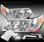 98-11 Ford Crown Victoria Replacement Chrome Headlight Lamp W/led DRL+6K Hid. Fixed Price $151.95.