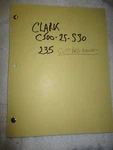 Clark C500 25 S30 235 Parts Manual Customer Copy See Pics. Fixed Price $64.99.
