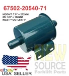 67502-20540-71 Hydraulic Filter Toyota Forklift 4P 5R 4Y Engines FH046 Taiwan. Fixed Price $13.00.