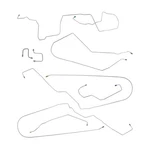 Brake Line Kit Complete Tubes 4 Wheel Disc Abs 2005-10 Pontiac G6 Oe Steel 8PC. Fixed Price $183.00.