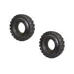 (qty 2) Forklift Solid Pneumatic 6.00 X 9 Black Traction TIRE-530SP. Fixed Price $713.99.