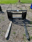 Agrotk 48" Skid Loader Pallet Forks. Fixed Price $700.00.