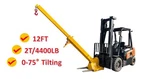 Crane Lifting Hoist Truss Jib Boom Hook 4400LB Capacity Forklift Telescopic Arm. Fixed Price $2218.80.