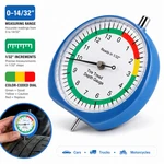 Dial Type Tire Tread Depth Gauge 14/32" Analog Car Rv Motorcycle Wear Tool. Fixed Price $10.43.