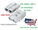SB350 Forklift Battery Connector Gray X + 4 Tips 2/0 Replaces 6320G1 AP350SB. Fixed Price $44.00.