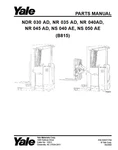 Yale NDR030AD, NR035AD, NR040AD, NR045AD B815 Forklift Parts Catalog Manual Pdf. Fixed Price $39.99.