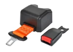 Forklift Seat Belt Buckle Retractable Orange Safety Color 60". Fixed Price $73.18.