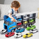 Temi Transport Cars Carrier Set Toys W/play Mat, Die-cast Vehicles Truck Alloy. Fixed Price $70.99.