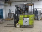 Clark Stand Up Electric Forklift Side Shift 158" Height 36 Volt. Fixed Price $7500.00.