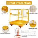 36X36IN Forklift Safety CAGE1200LBS Work Platform,aerial Basket. Fixed Price $164.99.
