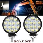 4.3'' Round Led Work Lights For Caterpillar Construction Equipment Lamp. Fixed Price $15.95.