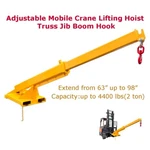 4400LBS Adjustable Mobile Crane Lifting Hoist Truss Jib Boom Hook Extendable 2T. Fixed Price $1563.08.