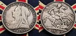 1897 Solid Silver Antique Queen Victoria Crown Coin Juventus Vintage Old London. Fixed Price $272.61.