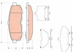 Trw GDB3406 Brake Pad Set, Disc For Mazda. Fixed Price $42.70.