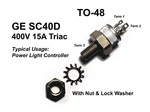 Ge SC40D 400 Volt 15 Amp Power Light Controller Thyristor Triac TO-48 Usa Ship. Fixed Price $8.15.