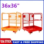 36X36'' 1200LB Forklift Safety Cage 4 Wheels Steel Man Basket Lifting Loader. Fixed Price $142.89.