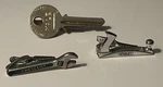 Vtg Lot Of 3 Tool Related Tie Clips - Stanley Plane Crescent Wrench Yale Key. Fixed Price $24.98.