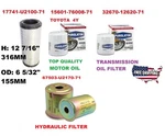 Toyota Forklift Filter Service Kit 17741-U2100-71 FA017 67503-U2170-71 SKF-4. Fixed Price $38.50.