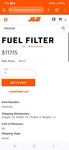 Jlg 70021226 Fuel Filter. Fixed Price $39.99.