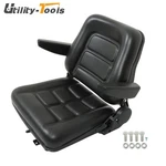 Universal Forklift Seat Pvc Tractor Foldable Adjustable Back & Armrest. Fixed Price $77.72.