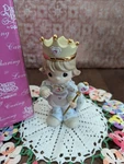 2003 Precious Moments #115919 "girls Rule" W/box - W/crown Figurine Preown. Fixed Price $14.00.