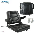 Black Tractor Forklift Seat Adjustable W/ Armrests & Safety Switch Universal. Fixed Price $75.21.