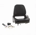 Black Vinyl Forklift Seat W/ Hardware & Belt Kit - Universal. Fixed Price $244.99.