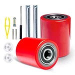 Pallet Jack/truck Load Wheels Full Set With Axles And Entry Exit Roller 3" .... Fixed Price $51.71.