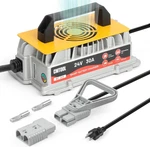 Cmtool 24V 30A Forklift Battery Charger, 1250W Smart 7-STAGE Trickle Ip. Fixed Price $207.95.