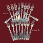 Christofle Atlas Vintage Plated 7 Salad Fork Silverware Flatware. Fixed Price $19.00.