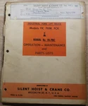 Silent Hoist Fkm Fck Forklift Parts Operation & Maintenance Manual Book. Fixed Price $69.99.