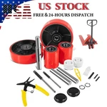 Pallet Jack/truck Full Set Red With Axles, Steering Wheels 7"X 2" Pair. Fixed Price $113.99.