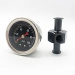 Fuel Pressure Gauge 0-100PSI With In-line Adapter 3/8 Inch Oil. Fixed Price $13.50.