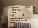 Seal Polypack Replacement For Hyster 0215924. Fixed Price $9.00.