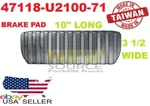 47118-U2100-71 47118-10920-71 Toyota Forklift Horizontal Brake Pedal Pad. Fixed Price $18.30.