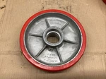 1) Pallet Jack Steer Wheel Assy Ultra-poly Aluminum Rm. 820-1-B Hub 2.3 #815M29. Fixed Price $59.99.