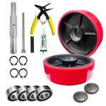 2PCS Pallet Jack Steer Wheel Set Axle And Protective Caps 7" 2" With.... Fixed Price $64.62.