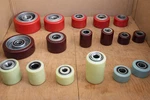 2- .3-1/4X4-1/4 (2.047) Load Wheel, Hyster # 350562 Or 354576, W/bearing 6205.. Fixed Price $110.22.