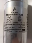 Foil Radial Capacitor 675V Dc Epcos B32361A2107J050 100UF 250V 750V. Fixed Price $14.08.