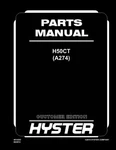 Hyster H50CT (A274) Forklift Parts Manual Catalog Exploded View Diagrams Book. Fixed Price $99.00.