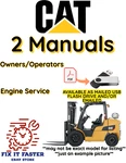DP30NT Forklift Caterpillar Operators Engine Repair Owners Manual Pdf Usb. Fixed Price $40.00.